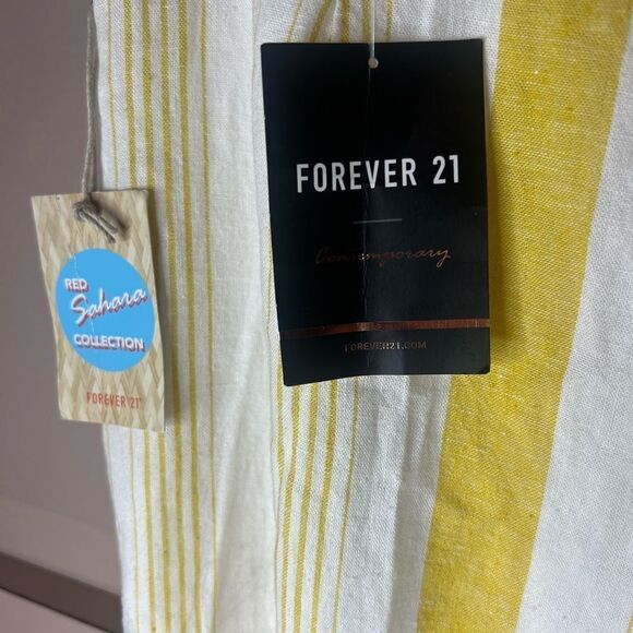 NWT Forever 21 Red Sahara collection wide linen high waist pants size Small - Picture 7 of 8